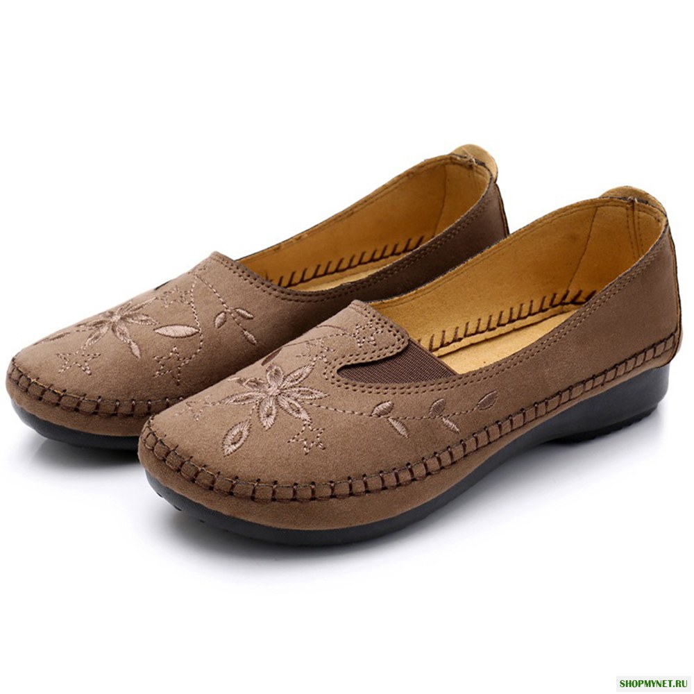 Folkways Comfy Slip On Квартиры Лоферы