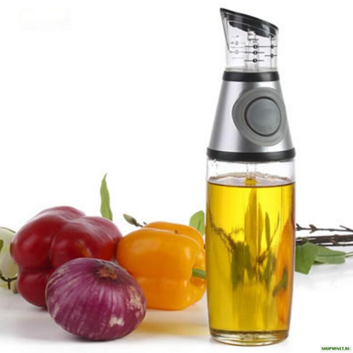 500 мл Кухонное стекло Olive Масло Бутылка для уксуса для уксуса с без капельницей