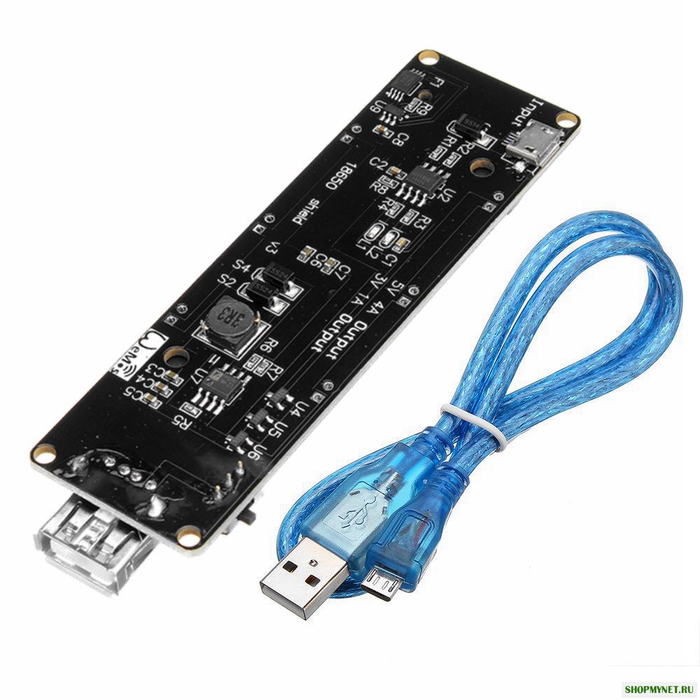 ESP32 ESP32S 0.5A Зарядное устройство Micro USB 18650 Батарея Charging Shield Wemos с кабелем Geekcreit для Arduino - продукты, которые работают с официальными платами Arduino