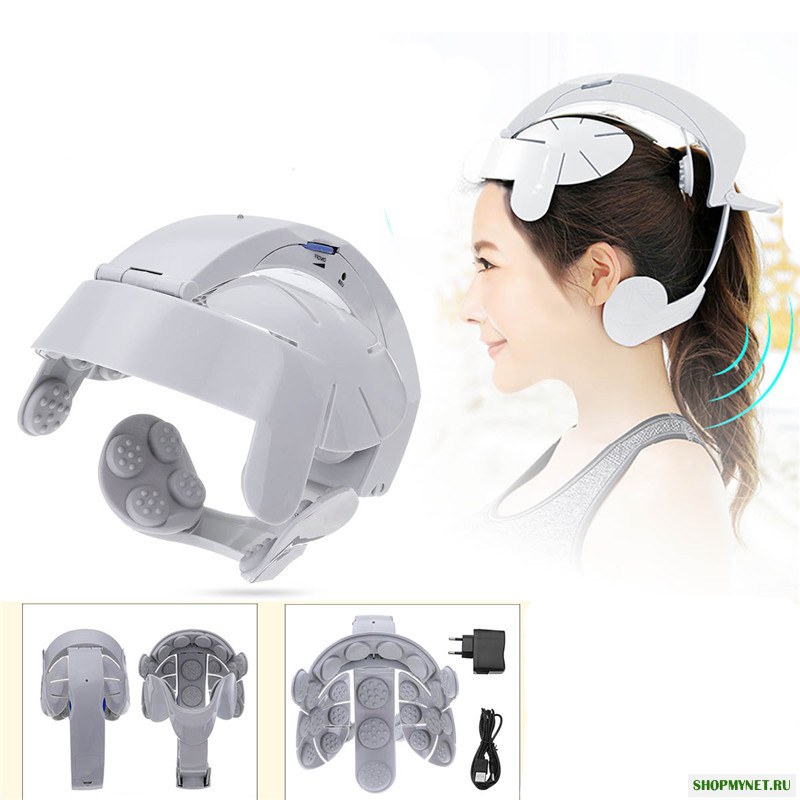 Вибрация головы Easy-brain Massager Электрический массажер для головы Relax Aupuncture Points Машина для снятия стресса